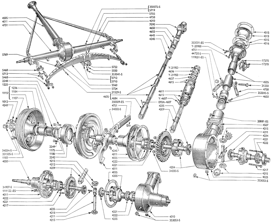 Ford Banjo Rear Axle | Lost Wages 1948 oldsmobile wiring diagram 